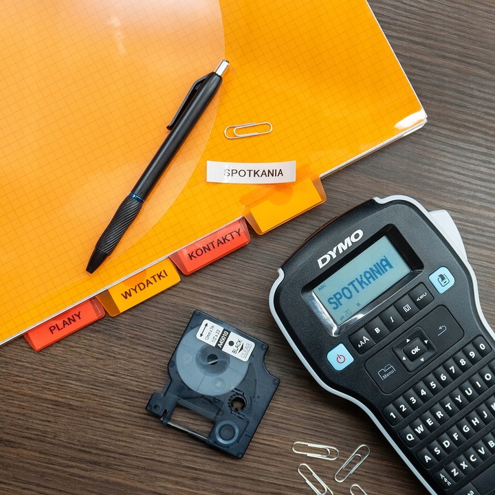 Drukarka etykiet DYMO LabelManager 160 LM160 + 5 taśm D1 45013 biała 12mm