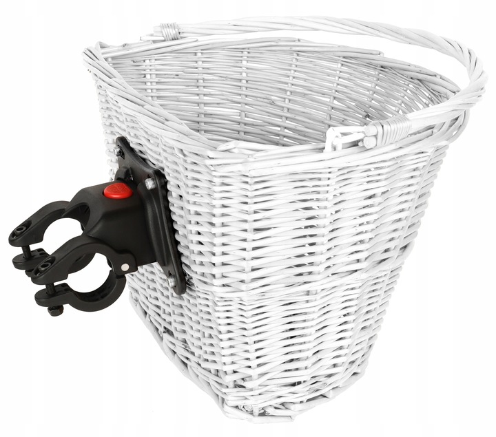 KOSZ NA ROWER WIKLINOWY CLICK KLIK KOSZYK BIAŁY