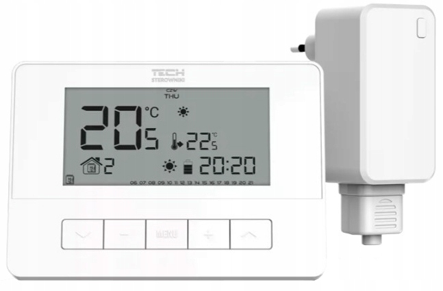 STEROWNIK REGULATOR TERMOSTAT POKOJOWY T-4.2 BEZPRZEWODOWY TYGODNIOWY TECH