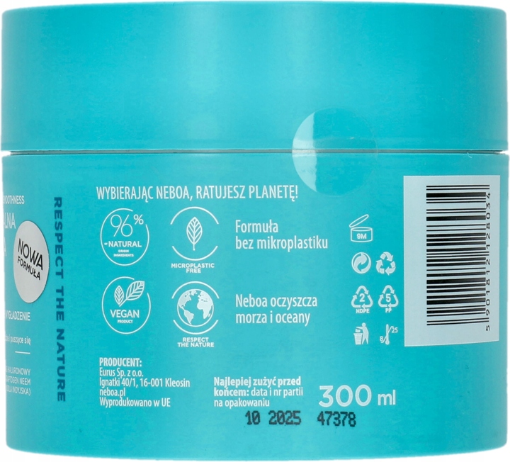 NEBOA Maska naturalna do włosów Hydration & Smoothness 300ml