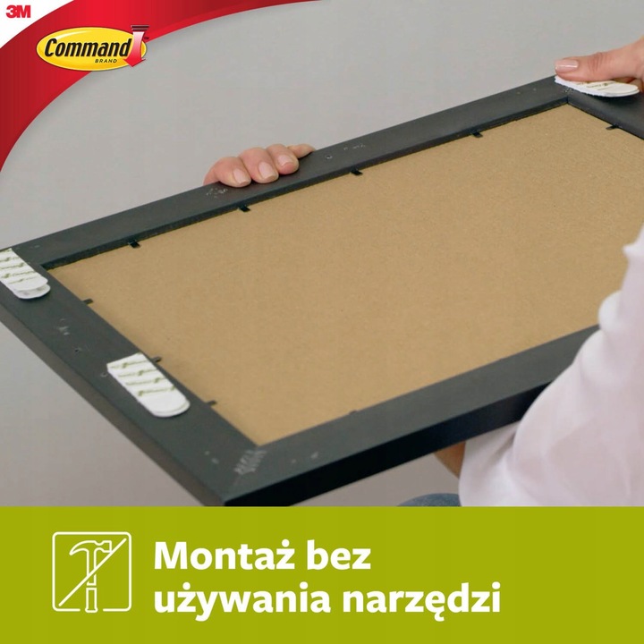 Command rzepy samoprzylepne do wieszania obrazów do 5,4 kg 36 szt. (18