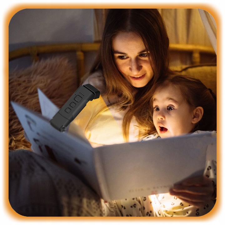 LAMPKA DO CZYTANIA KSIĄŻEK Z KLIPSEM LED USB NOCNA 9 LED + 5 MOCY + 3