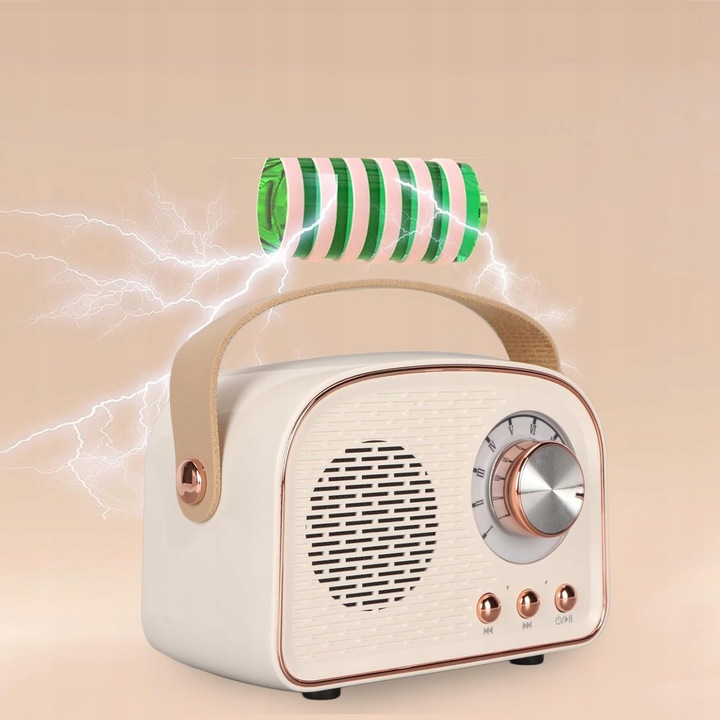 PRZENOŚNE KUCHENNE RADIO FM BLUETOOTH RETRO USB SD AUX MP3 NA