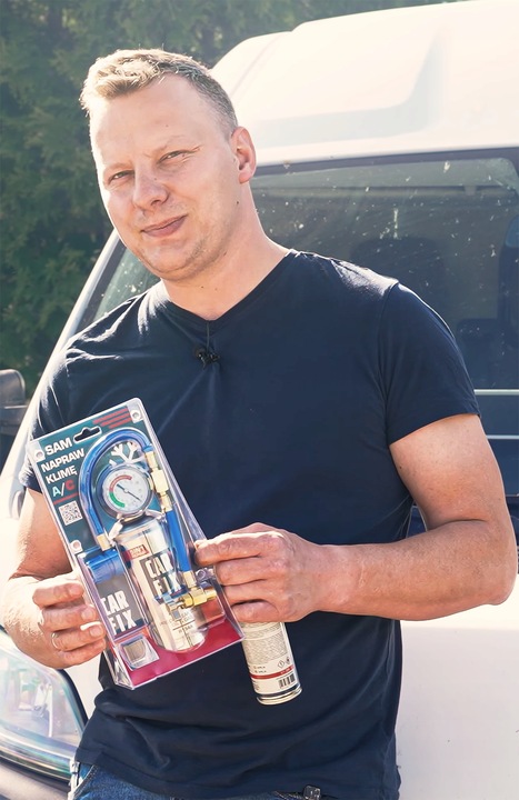 CARFIX 5w1 - 3x CZYNNIK CHŁODNICZY GAZ DO KLIMATYZACJI R134A + PRZEWÓD