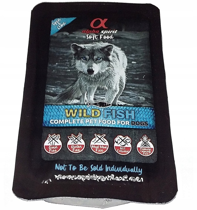 Alpha Spirit Karma WILD FISH 10x200g Półmiękka i Bezzbożowa karma dla psa