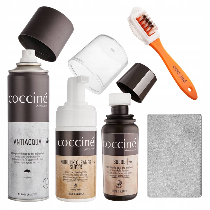Zestaw Pielęgnujący Buty Obuwie Zamszowe z Nubuku Czyści Impregnuje