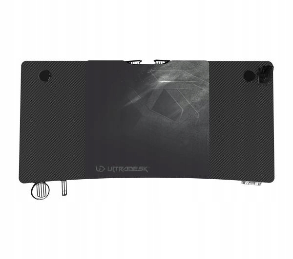 Biurko REGULOWANE (72 - 117) ELEKTRYCZNE gamingowe 140 cm + podkładka