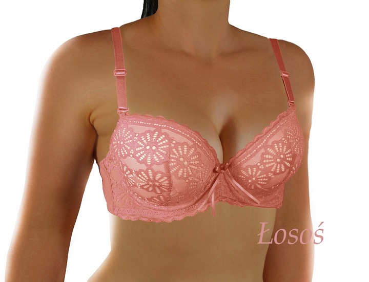 Koronkowy ekskluzywny MAX PUSH UP B 75 Kolory