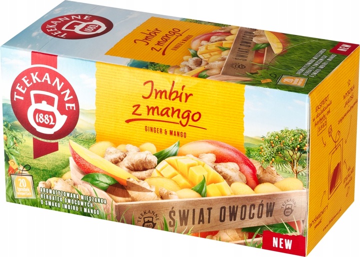 Teekanne Orange&Ginger, Ginger&Lemon, Ginger Mango, Ginger Elderflower 4szt