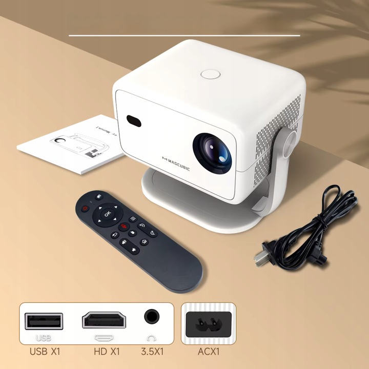 PROJEKTOR SMART MULTIMEDIALNY MAGCUBIC L018 4K WIFI TV GŁOŚNIK BT 2025