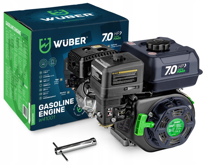 SILNIK SPALINOWY BENZYNOWY ZAGĘSZCZARKI GLEBOGRYZARKI 7KM 19MM OHV + OLEJ