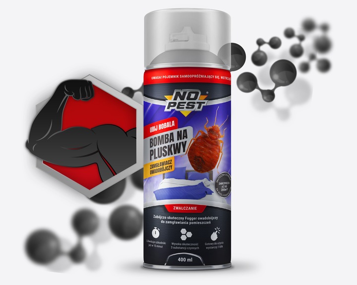 BOMBA GRANAT ZAMGŁAWIAJACY NA PLUSKWY MOCNY FOGGER ŚRODEK PREPARAT NO