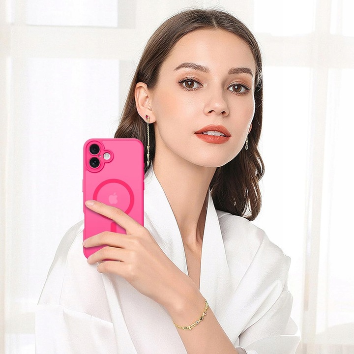 Etui do iPhone 16 WZMACNIANE 360° MATOWE MATT Case + 2szt SZKŁO