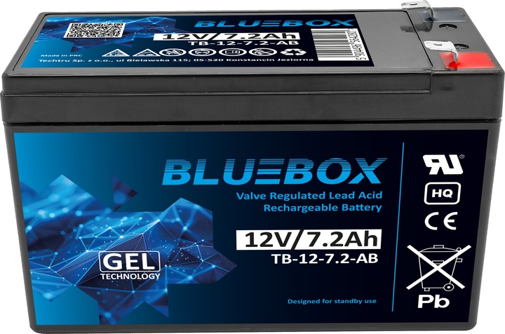 AKUMULATOR ŻELOWY BEZOBSŁUGOWY UPS 12V 7.2Ah (wymiar 7Ah, 7.5Ah, 9Ah, 10Ah)