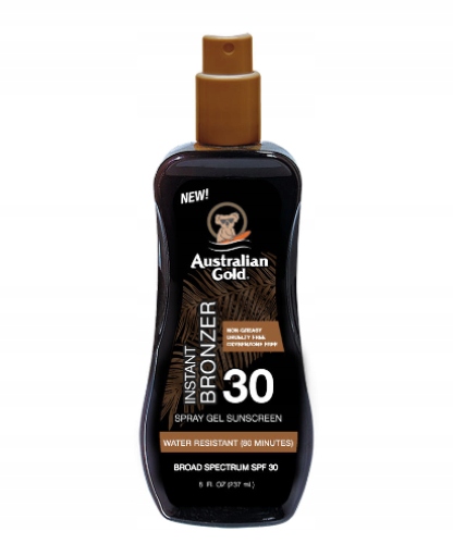 Australian Gold bronzer gel spf30 spray 237ml do opalania naturalny