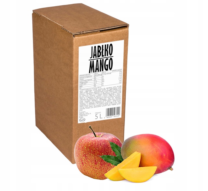 Sok jabłko mango100% naturalny, tłoczony jabłkowy mango NFC 5L do
