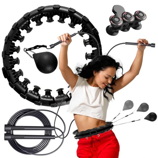 SMART HULA HOP Z OBCIĄŻENIEM ODCHUDZAJĄCE OBCIĄŻNIKIEM Z WYPUSTKAMI HULAHOP