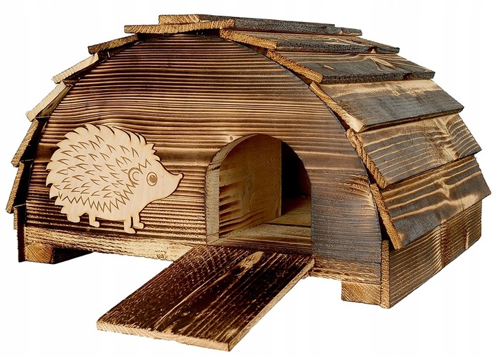 DREWNIANY domek dom dla JEŻA jeży budka legowisko PRODUCENT