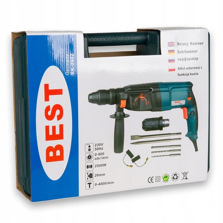 MŁOTOWIERTARKA WIERTARKA MŁOT UDAROWY SDS+ MOCNA