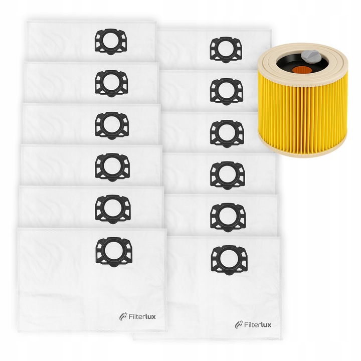 12x Worki Do Odkurzacza KARCHER WD3 WD2 V12 V15 V-17 V19 SE4001 Plus