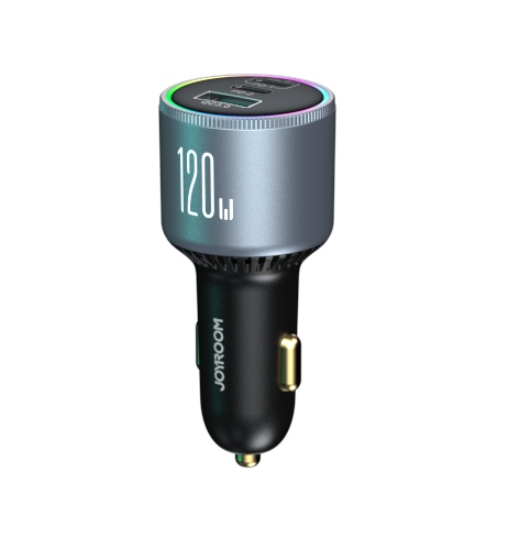 JOYROOM ŁADOWARKA SAMOCHODOWA 120W 2xUSB-C USB-A + KABEL USB-C 100W QC PD