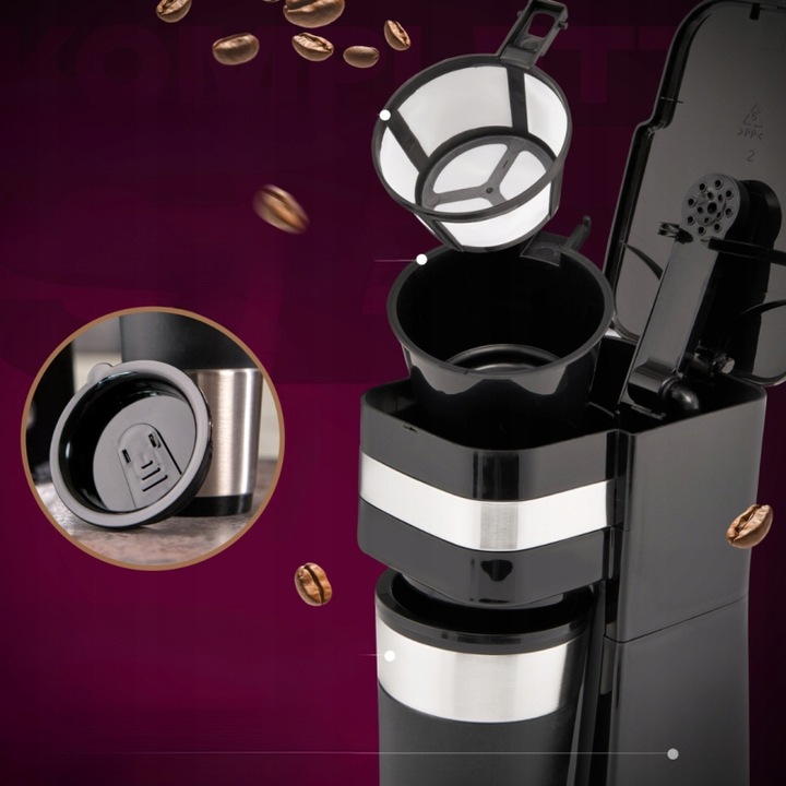 Ekspres przelewowy Mała Kawiarka do kawy Przenośny z Kubkiem