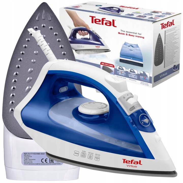 ŻELAZKO TEFAL PAROWE 1800W 80g/min CERAMICZNA STOPA SYSTEM ANITCALC