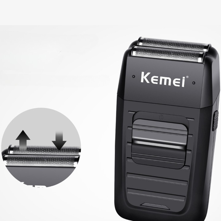 BEZPRZEWODOWA GOLARKA FOLIOWA DO GOLENIA BRODY WŁOSÓW MĘSKA MASZYNKA KEMEI