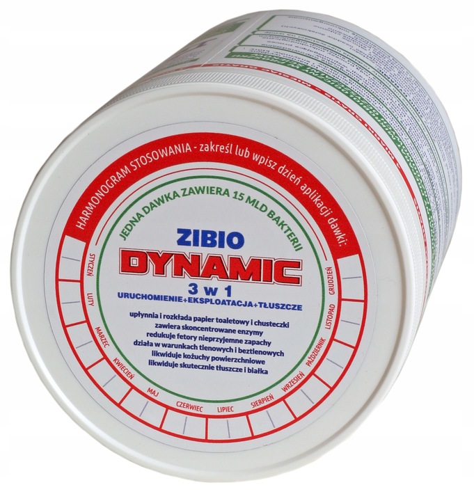 BAKTERIE do SZAMBA OCZYSZCZALNI ZIBIO DYNAMIC 3w1