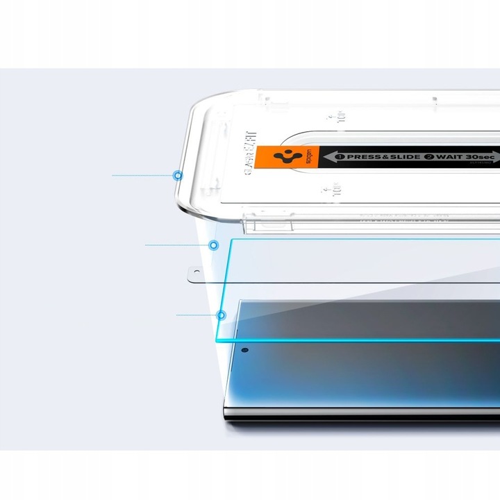 Szkło Hartowane SPIGEN EZ FIT do Galaxy S24 Ultra + APLIKATOR RAMKA 2szt