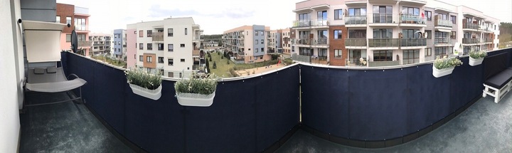 OSŁONA BALKONOWA NA WYMIAR WYS. 1M OSŁONA MATA NA BALKON + UV 98% +