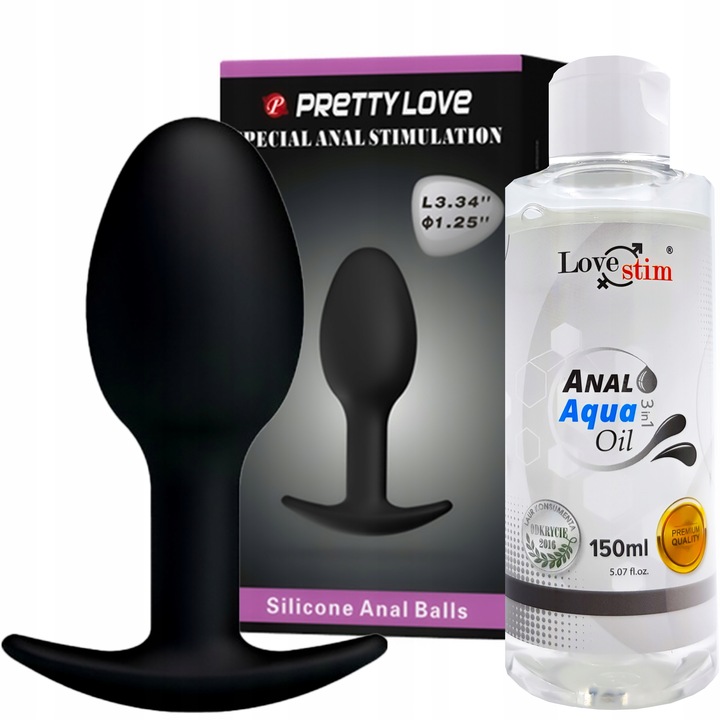 WIBRUJĄCY KOREK ANALNY Kulki Gejszy 8,4 cm Elastyczne Dla Kobiet i Mężczyzn