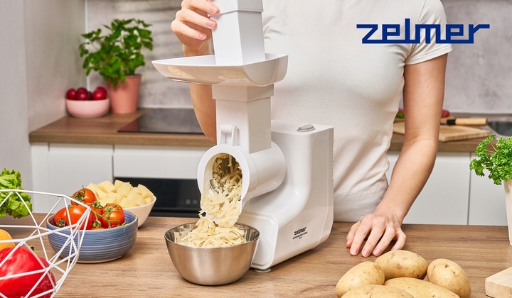 MASZYNKA DO MIELENIA MIĘSA ZELMER Z SZATKOWNICĄ I WYCISKARKA DO POMIDORÓW