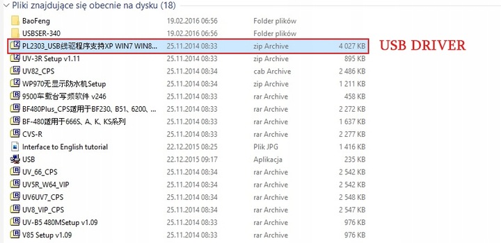 Kabel do programowania Baofeng UV-5R Plus UV-82 BF-F8+ Uuv3r Plus bf-888s