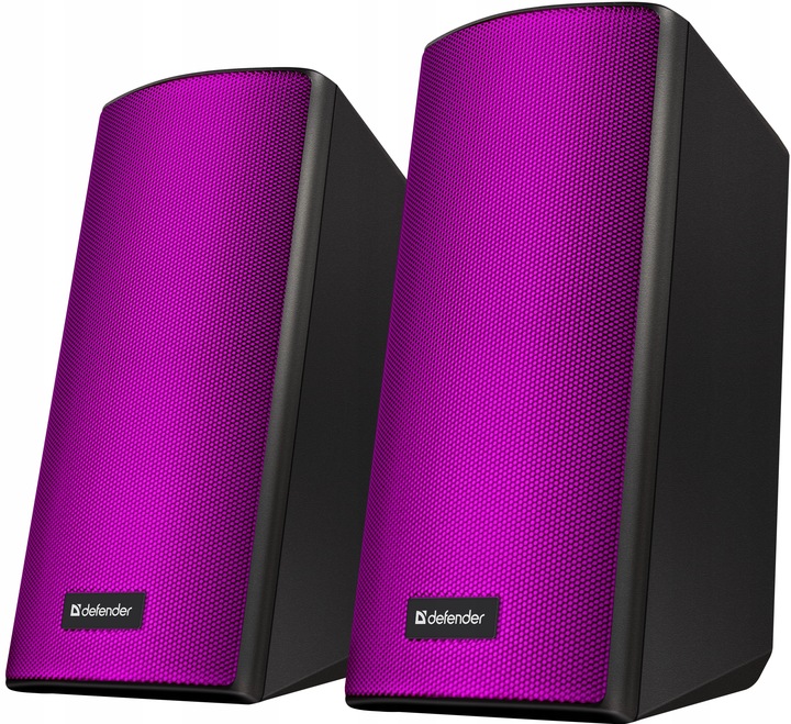 GŁOŚNIKI 2.0 DO LAPTOPA PC KOMPUTEROWE GAMINGOWE LED RGB USB 5V 8W DEFENDER