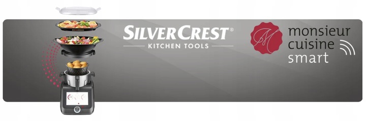 ROBOT KUCHENNY LIDLOMIX 2025 MONSIEUR CUISINE SMART ANTRACYT Wi-Fi