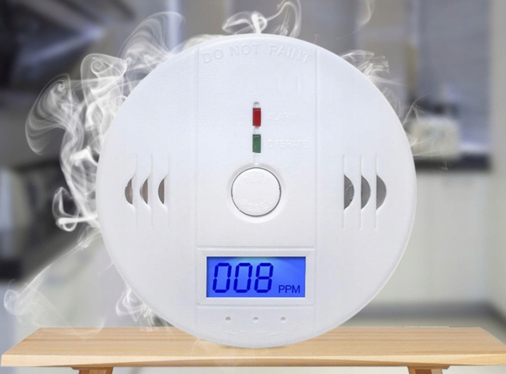 CZUJNIK CZADU TLENKU WĘGLA LCD DETEKTOR CO LCD WYKRYWACZ BEZPRZEWODOWY