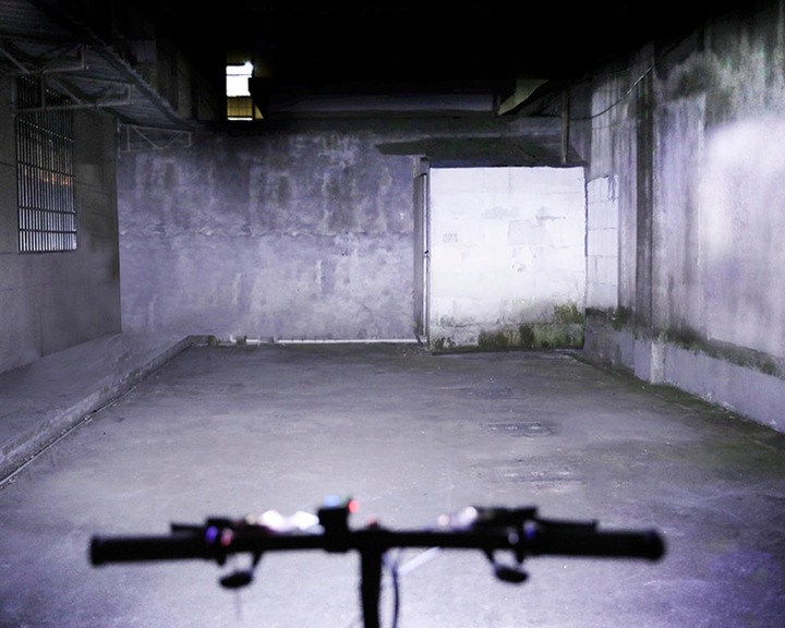 MOCNA LED LAMPKA ROWEROWA ACU USB PRZÓD + TYŁ