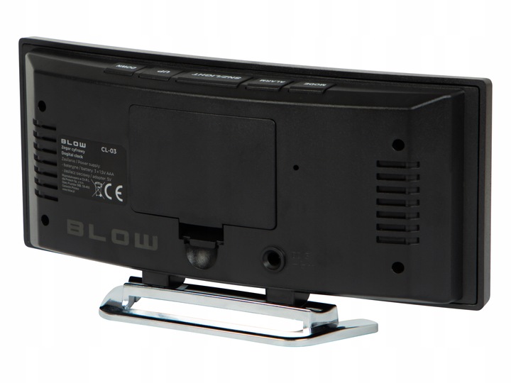 ZEGAR CYFROWY ZEGAREK ELEKTRONICZNY STOJĄCY TERMOMETR GODZINA BUDZIK LCD