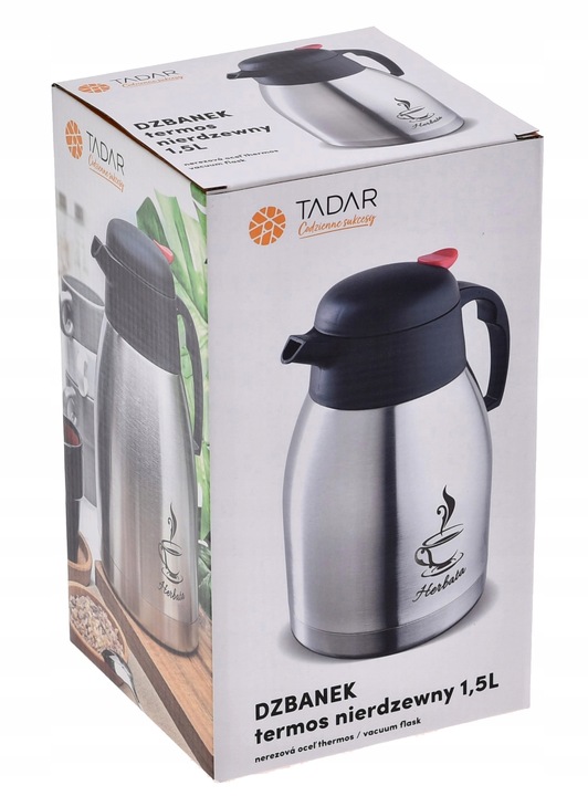 Termos DZBANEK 1,5 L Konferencyjny na Gorące i Zimne napoje Napis