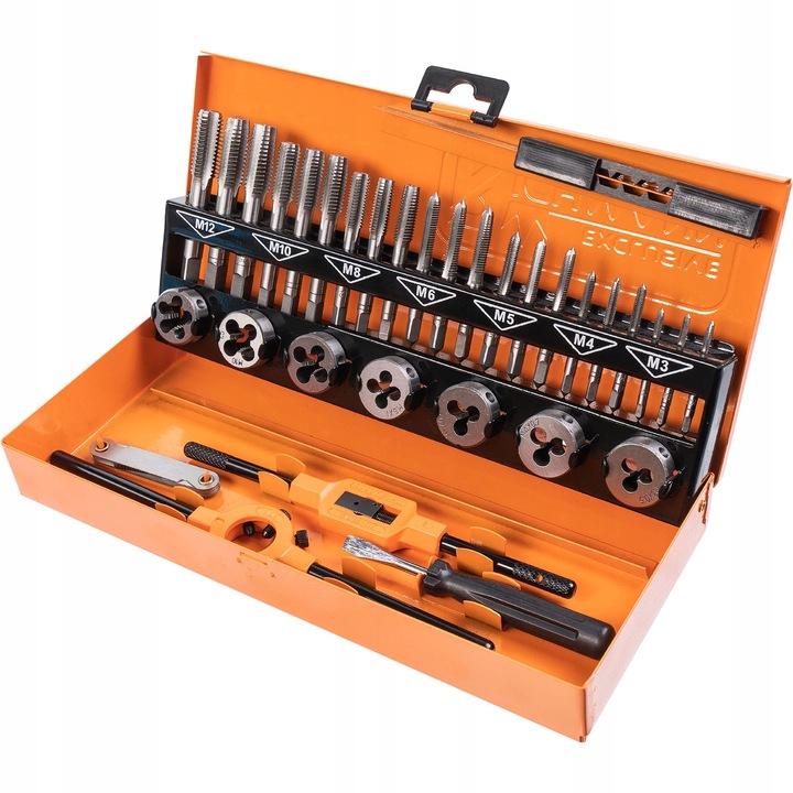 ZESTAW GWINTOWNIKÓW I NARZYNEK M3-M12 32el RICHMANN C9182 KALIBROWNIKI