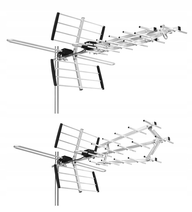 ANTENA DO TV NAZIEMNEJ ZEWNĘTRZNA DVB-T2 KIERUNKOWA COMBO MUX8 LTE VHF