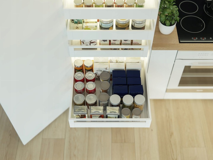 SZUFLADA GTV AXIS PRO 450C1 WYSOKA L450 H167 BIAŁA CICHY DOMYK WYSUW