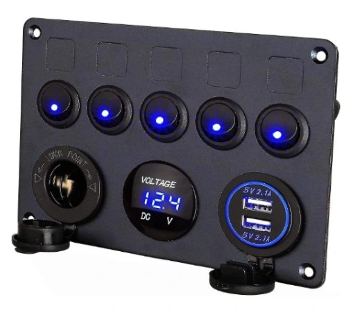 PANEL ŁADOWARKA USB zapalniczki + PRZEŁĄCZNIKI