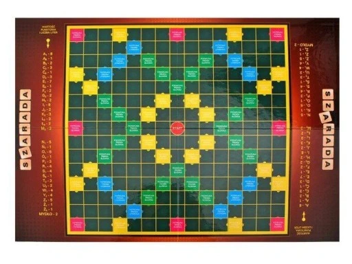 SŁOWNA GRA PLANSZOWA SZARADA SCRABLE JAWA EDUKACYJNA