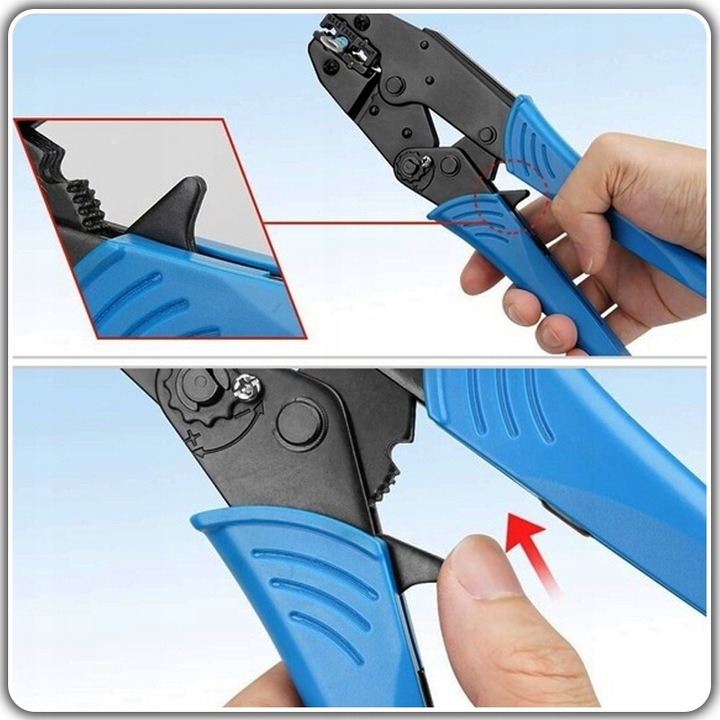 AUTOMATYCZNA ZACISKARKA PRASKA KONEKTORÓW NIEIZOLOWANYCH IZLOWANYCH