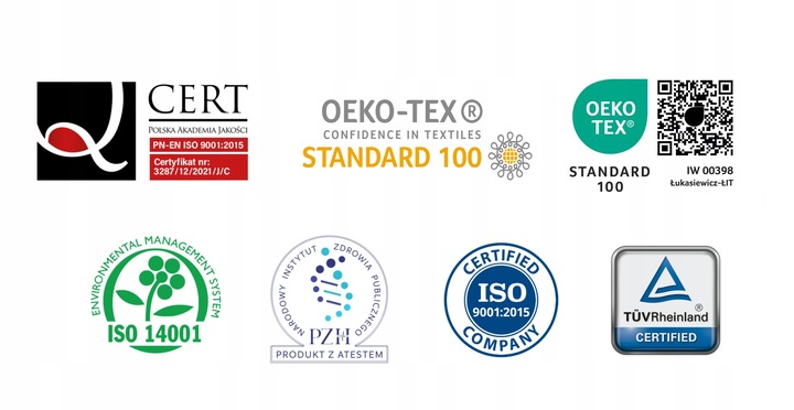 Materac 90x200 piankowy masujący 20 cm średniotwardy ECO COMPLEX