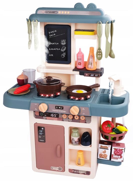 KUCHNIA DLA DZIECI KRAN PARA ŚWIATŁO DŹWIĘK funkcja wody 42 AKCESORIA