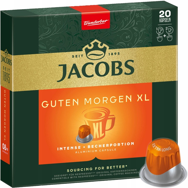 SUPER ZESTAW JACOBS D.EGBERTS KAWA NESPRESSO 10x10