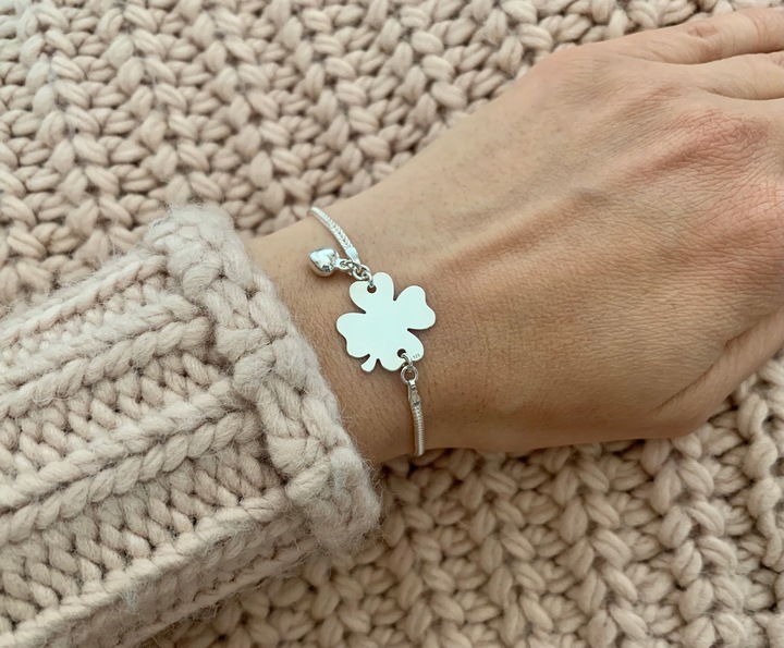 SREBRNA BRANSOLETKA KONICZYNKA Z GRAWEREM NA PREZENT PRÓBA 925